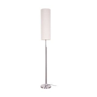 Lampadaire en Métal Satiné et Tissu Beige ,Incl.Led Intégrée 22W,ELEGANTA,15923127