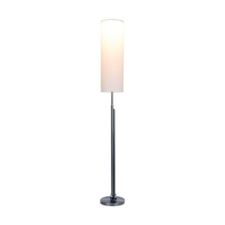 Eleganta Lampadaire incl. LED22W, 1800lm + 500lm, 3000K Métal Satin / Tissu blanc