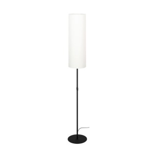 Lampadaire en Métal Noir et Tissu Blanc ,1xE27 Max.60W,TINA,6010404410476