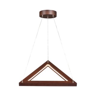 Suspension en Bois de Hêtre couleur Noyer, 3xLED 24V, 18W Intégrée,LEGNO,1519176