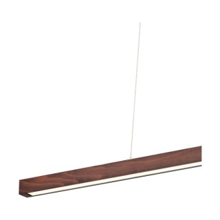 Suspension en Bois de Hêtre couleur Noyer avec variateur tactile ,2xLED 24V, 34.5W Intégrée,SMAL,1509976