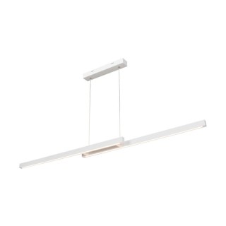 BRITOP,Suspension en Hêtre teinté Blanc, Design Contemporrain, avec Variateur Tactile, SMAL DOUBLE,1529642