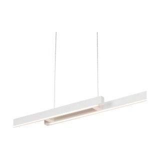 BRITOP,Suspension en Hêtre teinté Blanc, Design Contemporrain, avec Variateur Tactile, SMAL DOUBLE,1529642