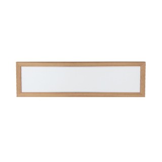 Plafonnier en Bois de Chêne Huilé et Matière Synthétique Blanche ,1xLed ,45W Intégrée,VIVICA,2087074