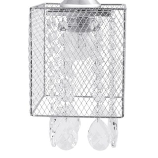 Plafonnier en Métal Chromé et Verre Transparent ,3xE27 Max.60W,GRACJA,8172328