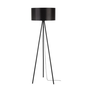 Lampadaire en Métal Noir et Tissu Noir ,1xE27 Max.40W,DOVE,15113004