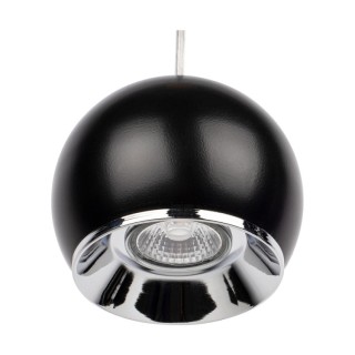 Suspension en Bois de Hêtre couleur Noyer et Métal Noir ,Incl.3xGU10 Max.5W,BALL WOOD,5143376R