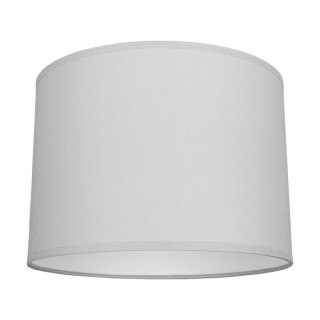 Abat-jour cylindrique E27 H35 Coton Gris,ENNIE,A0216