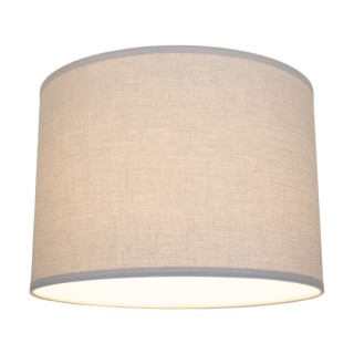 Abat-jour cylindrique E27 H35 Coton Gris,ENNIE,A0216