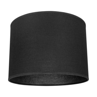 Abat-jour cylindrique E27 H35 Coton Noir,ENNIE,A0217