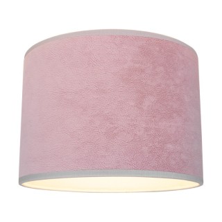 Abat-jour cylindrique E27 H30 Velours Rose,VELVETTA,A0425