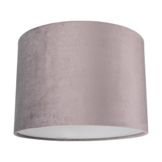 Abat-jour cylindrique E27 H30 Velours Gris,SCARLETT,A0579