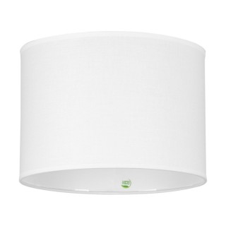 Abat-jour cylindrique E27 H30 Coton Blanc avec intérieur ÉCO,Abat-jour,A0817