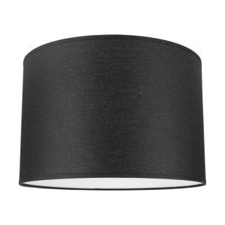 Abat-jour cylindrique E27 H30 Tissu Noir,AURELIE,A0416