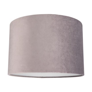 Abat-jour cylindrique E27 H35 Velours Gris,SCARLETT,A0594