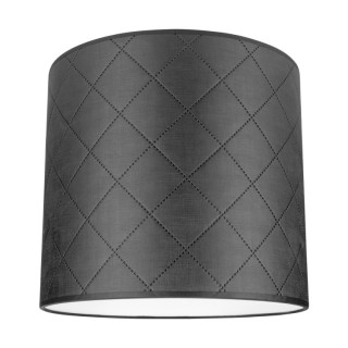 Abat-jour cylindrique E27 H30 Tissu synthétique Noir,MIRABELLA,A0938