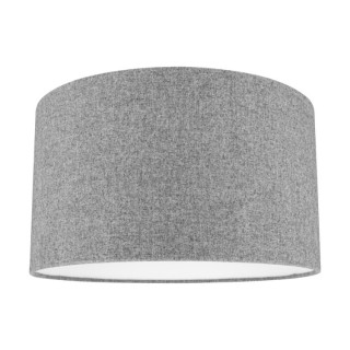 Abat-jour cylindrique E27 H30 Tissu Coton Gris,ASSETO,A0324