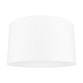 Abat-jour cylindrique E27 H60 Tissu Blanc,FLAME/MILANO,A1285