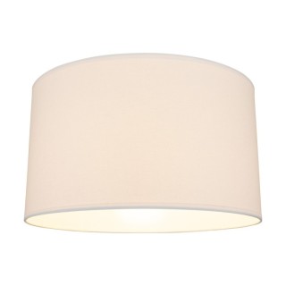 Abat-jour cylindrique E27 H60 Tissu Blanc,FLAME/MILANO,A1285