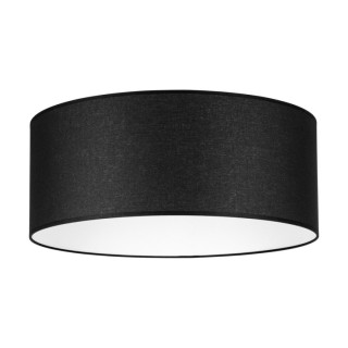 Abat-jour cylindrique E27 H30 Tissu Noir,AURELIE,A0417