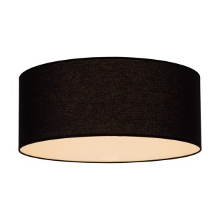 Abat-jour cylindrique E27 H30 Tissu Noir,AURELIE,A0417