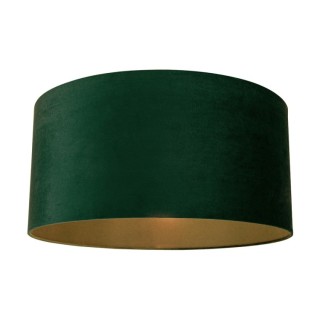 Abat-jour cylindrique E27 H50 Velours Vert,VELUR,A1391