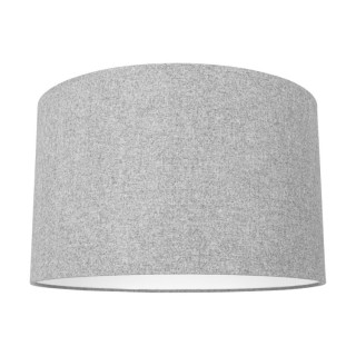 Abat-jour cylindrique E27 H35 Tissu Coton Gris ,ASSETO,A0503