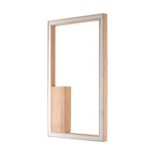 BRITOP,Applique en Chêne huilé, Design Rectangle, avec Variateur Tactile, RAMME,9144174