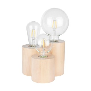 Lampe de Table en Bois de bouleau ,3xE27 Max.15W,VINCENT,2266360