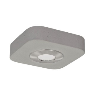 Plafonnier en Béton Gris et Métal Satiné ,Incl.1xLed 5W Intégrée ,COOL,2291136