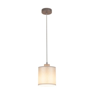 Suspension en Métal Gris et Tissu Argenté ,1xE27 Max.25W,PRATA,957280127