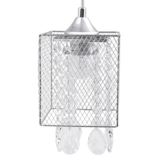 Suspension en Métal Chromé et Verre Transparent ,1xE27 Max.60W,GRACJA,8171128