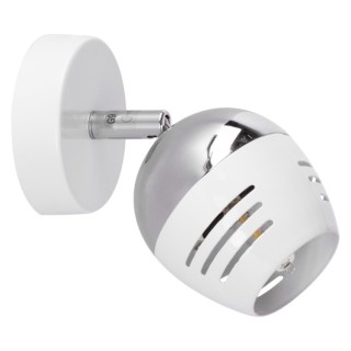 Applique en Métal Blanc et Chromé ,1xG9 Max.28W,HYPNOS,2715128