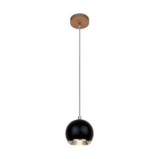 Suspension en Bois de Chêne Blanchi et Métal Noir ,Incl.1xGU10 Max.6W,BALL WOOD,5143174