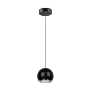 Suspension en Bois de Hêtre couleur Noyer et Métal Noir ,Incl.1xGU10 Max.6W,BALL WOOD,5143176