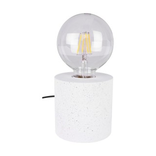 Lampe de Table en Béton Blanc,1xE27 Max.25W,STRONG,6070937