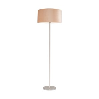 Lampadaire en Métal Satiné et Velours Beige, 1xE27 Max.60W,SCARLETT,6741027