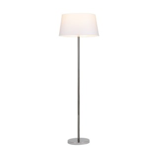 Lampadaire en Métal Chromé et Tissu Blanc ,1xE27 Max.W,AMOR,6012803010855