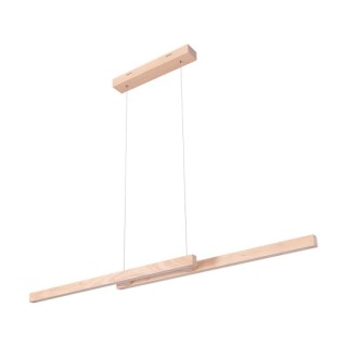 Suspension en Bois de bouleau avec variateur tactile ,2xLED 24V, 22.5W Intégrée,SMAL DOUBLE,1519660