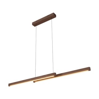 Suspension en Bois de bouleau avec variateur tactile ,2xLED 24V, 22.5W Intégrée,SMAL DOUBLE,1519660