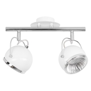 Plafonnier en Métal Blanc ,Incl.2xGU10 Led Max.6W,BALL,2686282