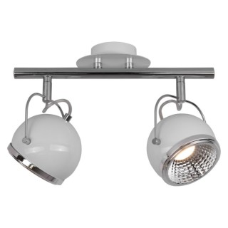 Plafonnier en Métal Blanc ,Incl.2xGU10 Led Max.6W,BALL,2686282