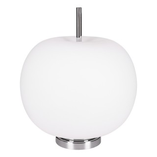 Lampe de Table en Métal Chromé et Verre Blanc ,1xE27 Max.60W,APPLE,9963102