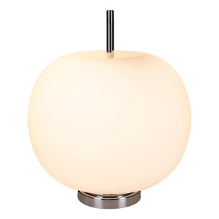 Lampe de Table en Métal Chromé et Verre Blanc ,1xE27 Max.60W,APPLE,9963102