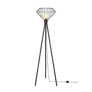 Lampadaire en Métal Noir ,1xE27 Max.40W,RAQUELLE,12570104