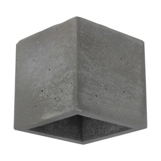 BRITOP,Applique Murale en Béton Gris, Design Cubic, 1 Ampoule, BLOCK,2255136