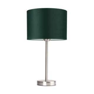 Lampe de Table en Velours Vert et Métal Satiné,1xE27 Max.40W,SCARLETT,7754027