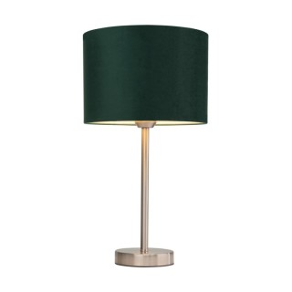 Lampe de Table en Velours Vert et Métal Satiné,1xE27 Max.40W,SCARLETT,7754027