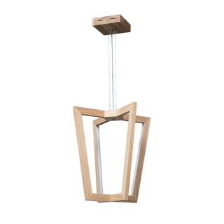 Suspension en Bois de Chêne Huilé ,4xLED 24V,27W Intégrée,LEIF,1509174