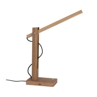 Lampe de Table en Bois de Chêne Huilé avec variateur tactile,1xLED 24V, 5.5W Intégrée,TUKAN,7530174